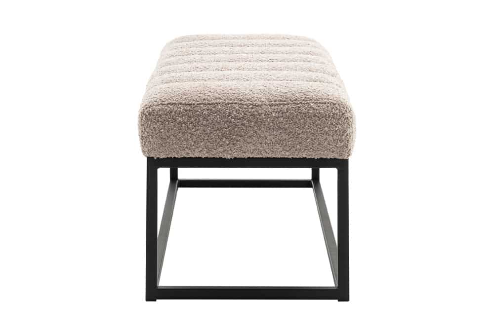 EUPHORIA design bench 160cm velvet retro style decorative quilting hairpin legs metal legs armrests