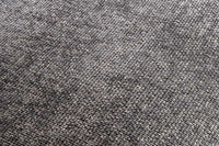 MANHATTAN Design Ecksofa 295cm grau Strukturstoff Chenille Federkern 3-Sitzer Metallfüße