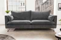 Chesterfield 2 seater sofa 150cm antique brown with button stitching and spring core