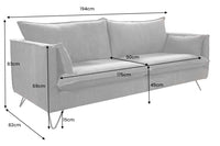 Chesterfield 2 seater sofa 150cm antique brown with button stitching and spring core
