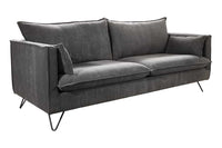 Chesterfield 2 seater sofa 150cm antique brown with button stitching and spring core