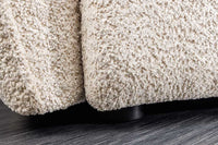 ROYAL Modernes Big Sofa 295cm champagner Bouclé Federkern XXL-Couch