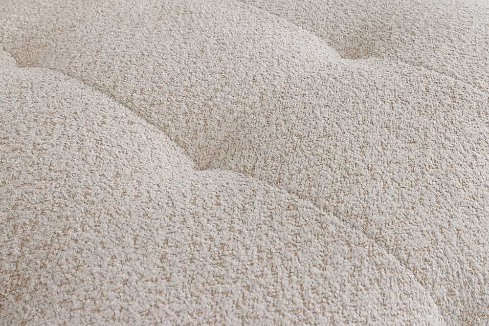 ROYAL Modernes Big Sofa 295cm champagner Bouclé Federkern XXL-Couch