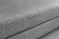 SIGNUM Zeitloses Ecksofa 315cm Samt Ottomane rechts Bigsofa XXL-Couch