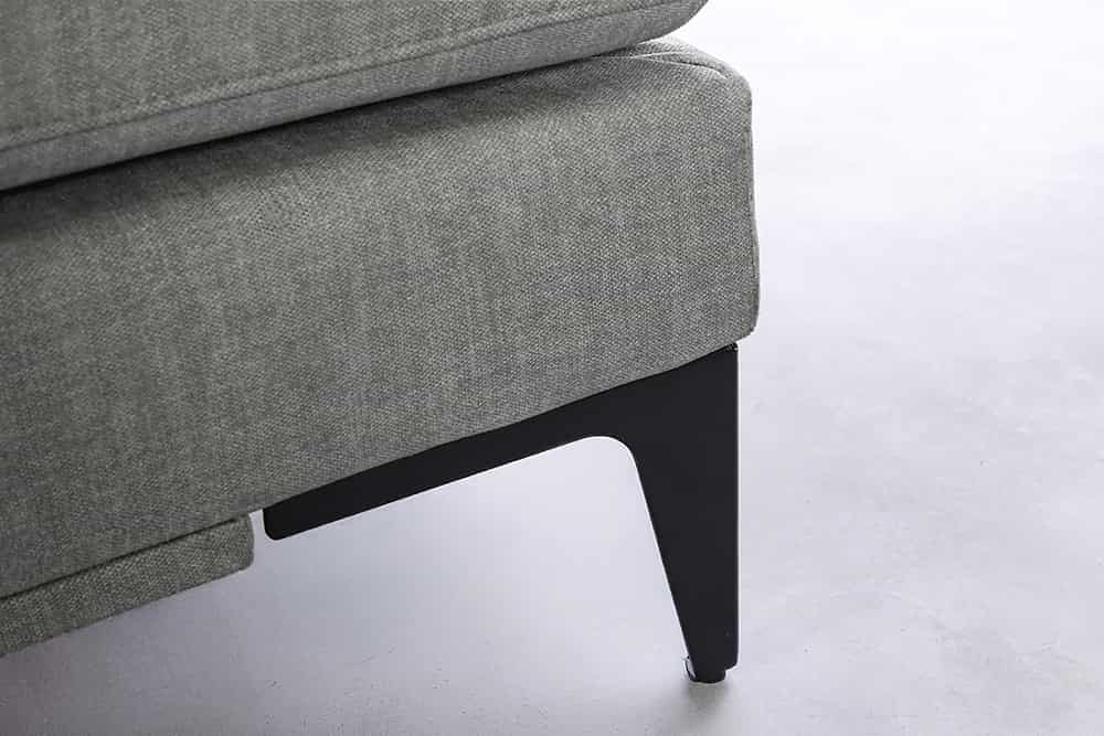 SIGNUM Zeitloses Ecksofa 315cm Samt Ottomane rechts Bigsofa XXL-Couch