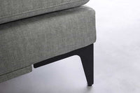 SIGNUM Zeitloses Ecksofa 315cm Samt Ottomane rechts Bigsofa XXL-Couch