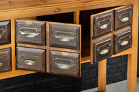 Massive Kommode HERITAGE 125cm natur Pinie Apothekerschrank mit Schubladen
