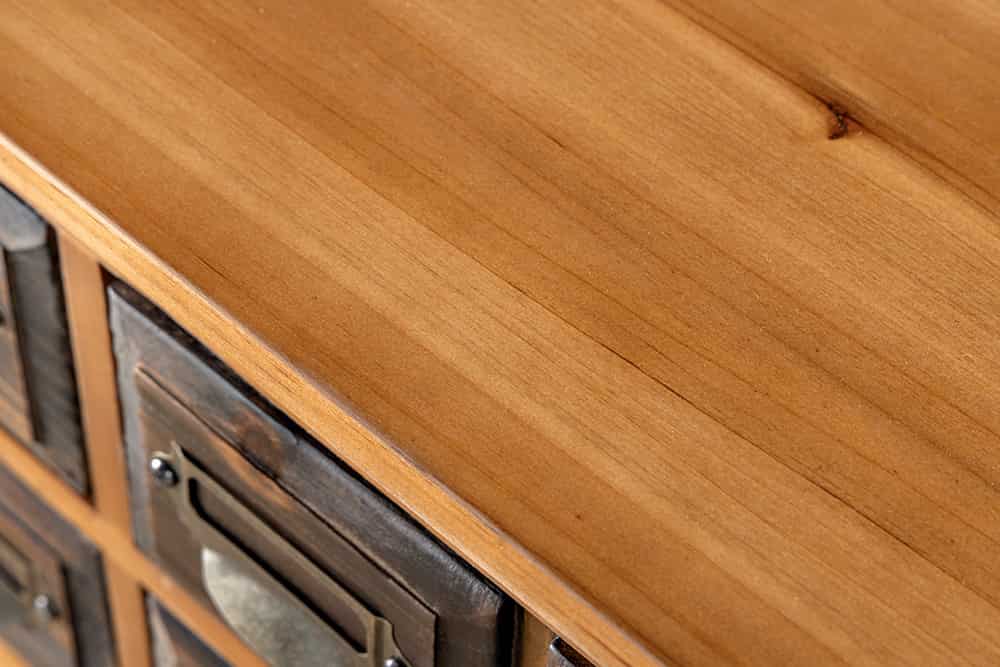 Massive Kommode HERITAGE 125cm natur Pinie Apothekerschrank mit Schubladen