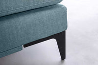 SIGNUM Zeitloses Ecksofa 315cm Samt Ottomane rechts Bigsofa XXL-Couch