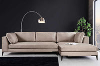 SIGNUM Zeitloses Ecksofa 315cm Samt Ottomane rechts Bigsofa XXL-Couch