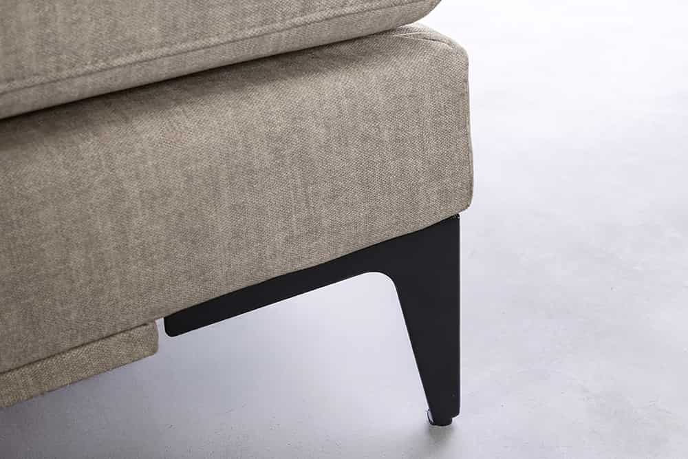 SIGNUM Zeitloses Ecksofa 315cm Samt Ottomane rechts Bigsofa XXL-Couch