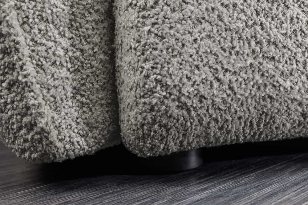 ROYAL Modernes Big Sofa 295cm champagner Bouclé Federkern XXL-Couch