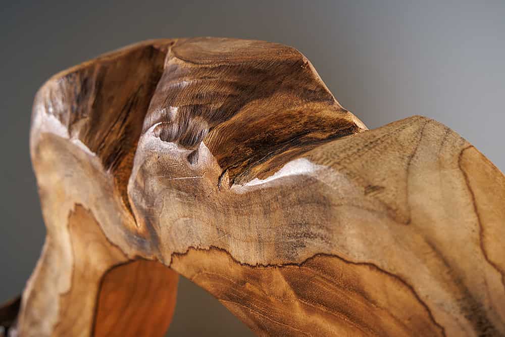 EUPHORIA Handcrafted driftwood table lamp 45cm beige with linen shade