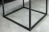 Moderner Beistelltisch ARCHITECTURE 45cm graphit Marmor-Design Metallgestell