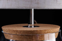 EUPHORIA Handcrafted driftwood table lamp 45cm beige with linen shade