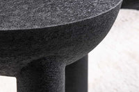 ABSTRACT Runder Beistelltisch 50cm schwarz Eisen handmade Mangoholz-Kugel