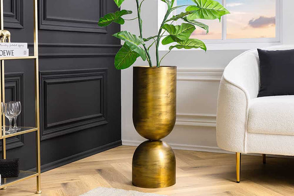 SANDGLASS L Moderne Vase 55cm Eisen handmade beidseitig nutzbar