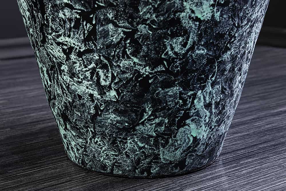 ORIENT Handgefertigte Deko Vase gold Metall mit Patina Hammerschlag Design