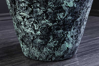 ORIENT Handgefertigte Deko Vase gold Metall mit Patina Hammerschlag Design