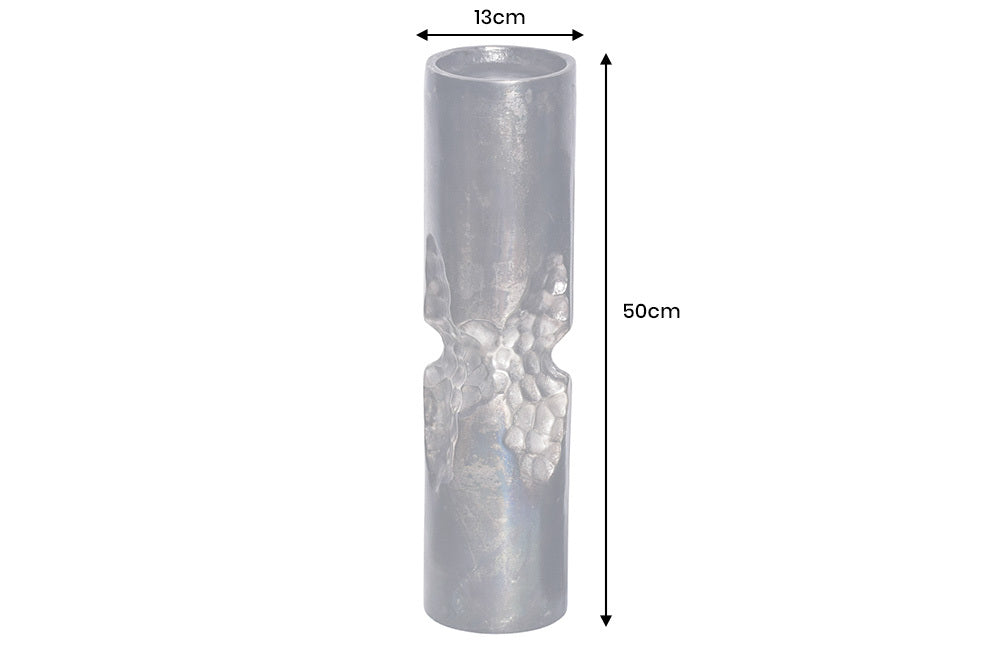 Moderne Vase PRECIOUS Metall Hammerschlag Design