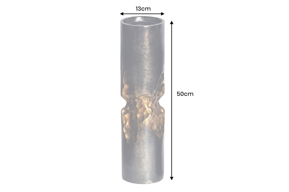 Moderne Vase PRECIOUS Metall Hammerschlag Design