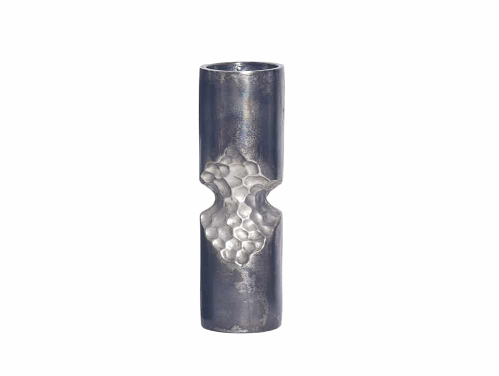 Moderne Vase PRECIOUS Metall Hammerschlag Design