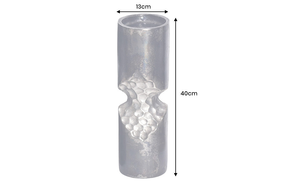 Moderne Vase PRECIOUS Metall Hammerschlag Design