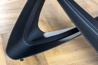 INFINITY Ausziehbarer Esstisch 180-260cm rost Keramik Marmor schwarz Metall