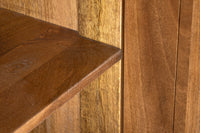 ART DECO Design Sideboard 170cm braun smoked Mangoholz massiv 3D-Front