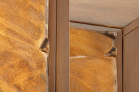 Massives Highboard SNAKE 120cm Mangoholz Schlangen-Design