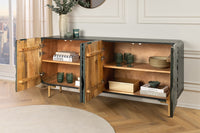 AMAZONAS solid sideboard 160cm mango wood natural front design