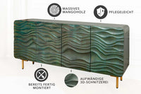 AMAZONAS solid sideboard 160cm mango wood natural front design