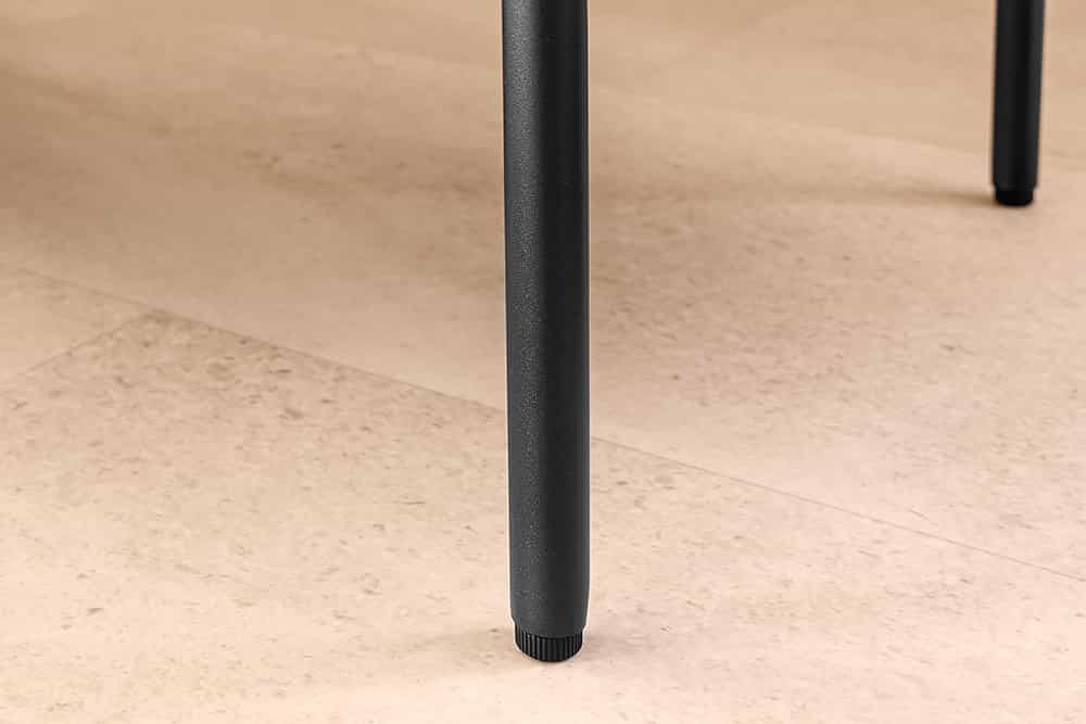 LOFT Moderne Truhenbank 100cm weiß Bouclé Sitzbank mit Stauraum gepolstert schwarz Metall