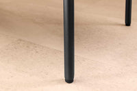 LOFT Moderne Truhenbank 100cm weiß Bouclé Sitzbank mit Stauraum gepolstert schwarz Metall