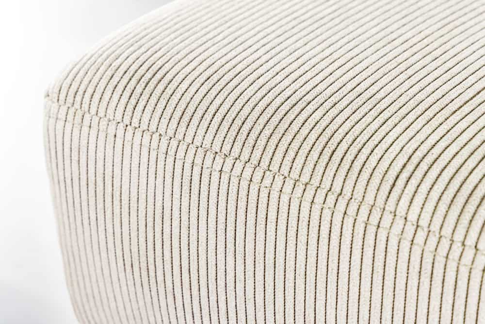 BOUTIQUE Design Sitzbank 100cm beige Cord schwarze Metallbeine Polsterbank