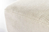 BOUTIQUE Design Sitzbank 100cm beige Cord schwarze Metallbeine Polsterbank