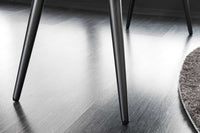 BOUTIQUE Design Sitzbank 100cm beige Cord schwarze Metallbeine Polsterbank