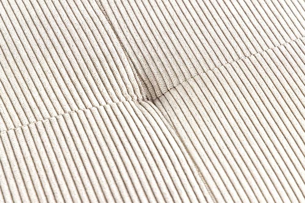 BOUTIQUE Design Sitzbank 100cm beige Cord schwarze Metallbeine Polsterbank
