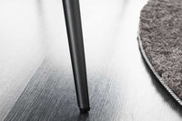 BOUTIQUE Design Sitzbank 100cm beige Cord schwarze Metallbeine Polsterbank