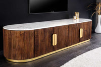 WAVE Design TV Board 160cm black mango solid wood