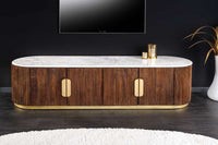 WAVE Design TV Board 160cm black mango solid wood