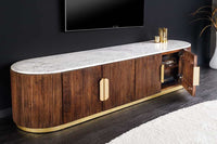 WAVE Design TV Board 160cm black mango solid wood