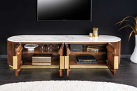 WAVE Design TV Board 160cm black mango solid wood