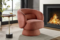BOSSA NOVA Drehbarer Design Sessel 80cm Bouclé