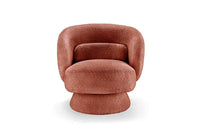 BOSSA NOVA Drehbarer Design Sessel 80cm Bouclé