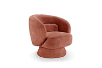 BOSSA NOVA Drehbarer Design Sessel 80cm Bouclé