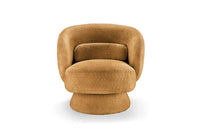BOSSA NOVA Drehbarer Design Sessel 80cm Bouclé