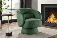 BOSSA NOVA Drehbarer Design Sessel 80cm Bouclé