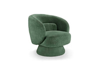 BOSSA NOVA Drehbarer Design Sessel 80cm Bouclé