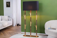 EUPHORIA Handcrafted driftwood table lamp 45cm beige with linen shade